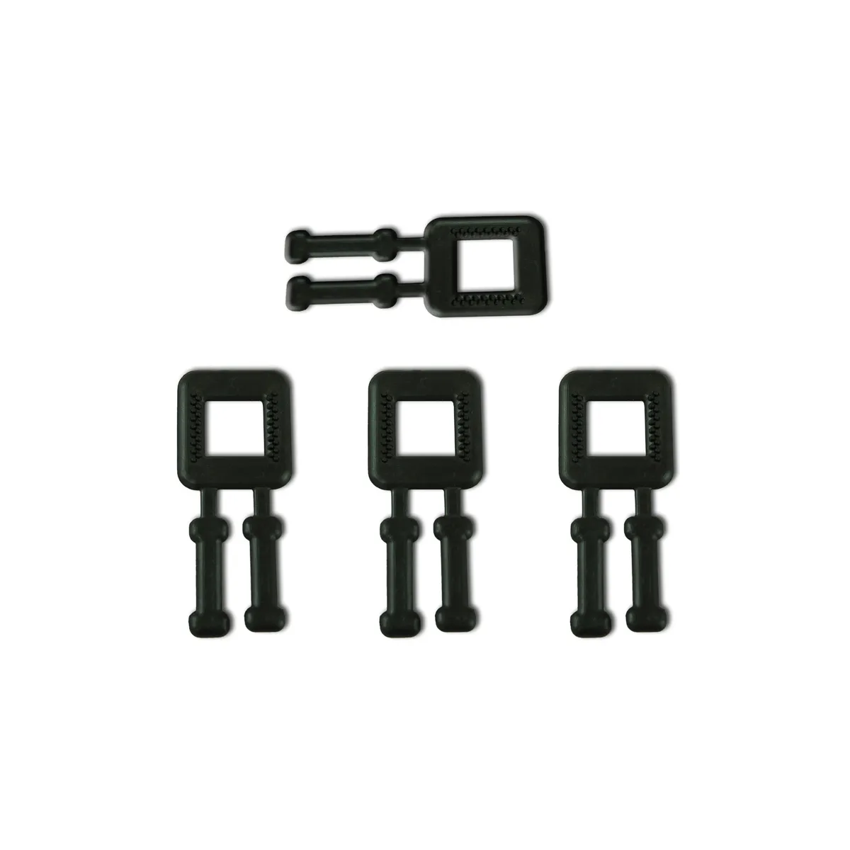Черни пластмасови катарами за PP опаковъчни ленти (BUCKLES-4P) 12 mm