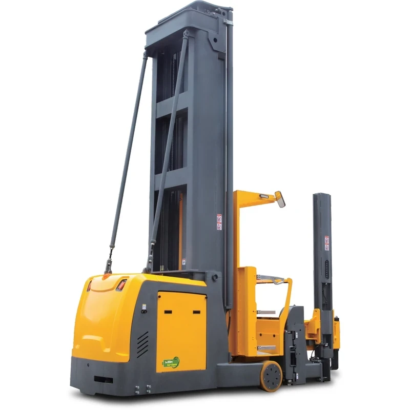 Ричтрак за много тесни коридори с повдигаща се операторска кабина (REV15TS), 1500 kg, 9200–13000 mm